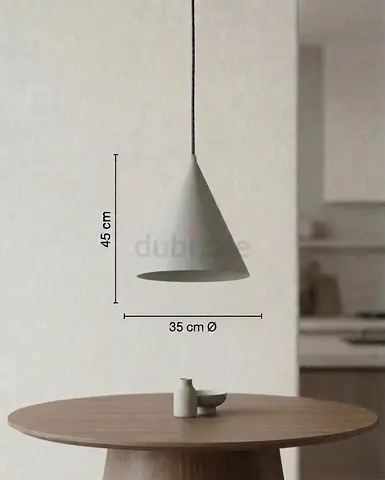 💡 Modern Sage Green Cone Pendant Light + FREE designery Large LED Bulb!