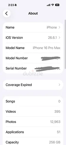 iPhone 16 Pro Max 256GB — Very Good Condition