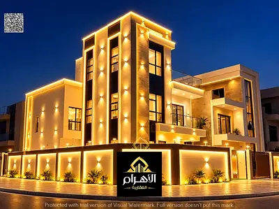 لبيع فيلا ملكية فاخرة زاوية شارعين | 6 غرف ماستر | طابقين وروف مسبح خاص | تصميم استثنائي وموقع مميز | شامل رسوم التسجيل والتمليك