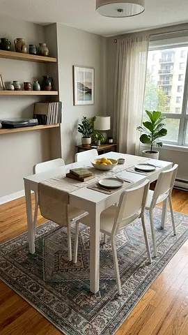 IKEA Dining Set – White Table with Four Chairs
Available is an IKEA white dining table with 4 chai