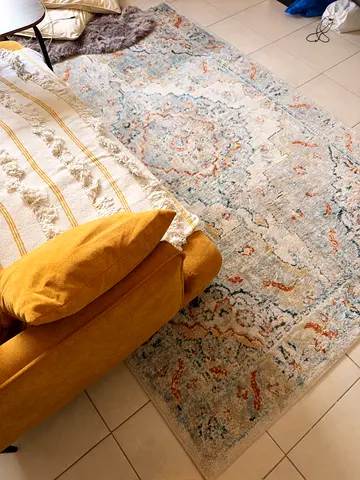 IKEA Light blue-beige patterned area rug — Good condition, 160x235cm