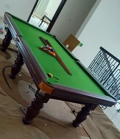 9 feet Xing Pai Star marble slate top, Pocket drop used billiards table is for sale