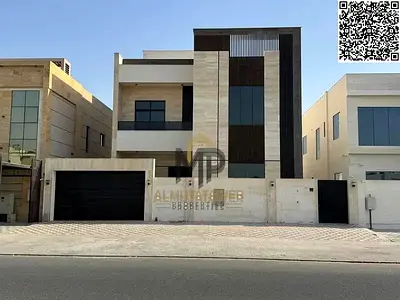 فيلا فاخرة للبيع داخل كمبوند راقٍ في أجمل مناطق عجمان | مصعد داخلي + تكييف O General | تصميم مودرن وتشطيبات فاخرة ومساحات واسعة تمنحك أعلى مستويات