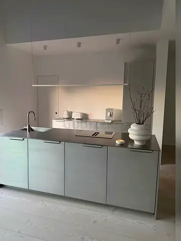 Modern minimalist kitchen island