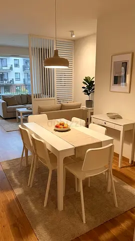 Modern IKEA Dining Table and 4 Chairs
IKEA white dining table with four chairs, used for approxima