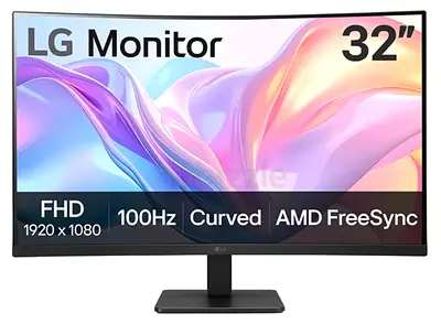 LG 32-Inch Curved FHD Monitor (Model 32MR50C-B)