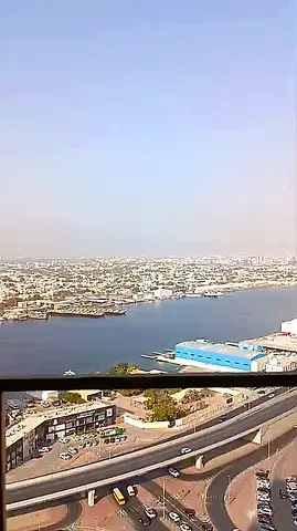 FULLY FURNISHED 3 BHK APARTMENT FOR RENT IN HORIZON TOWER, AJMAN DOWNTOWN – HIGH FLOOR, FULL CREEK