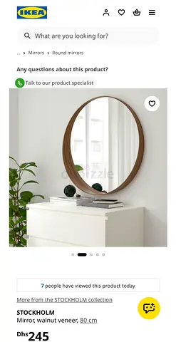 IKEA STOCKHOLM Mirror (80 cm) For Each
