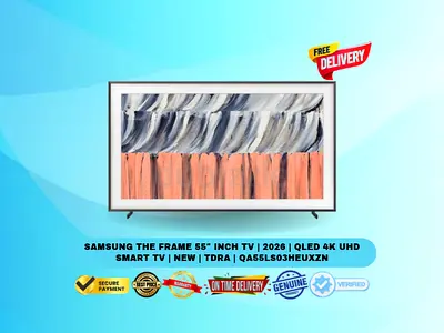 Samsung The Frame 55″ Inch TV | 2026 | QLED 4K UHD Smart TV | New | TDRA | QA55LS03HEUXZN