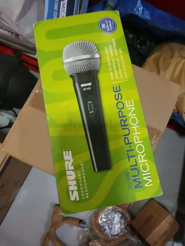 2 x Shure SV100 Multi-Purpose Handheld Microphone - New in Box. & free dynamic mic