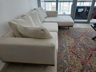 Comfortable, West elm new Port Sofa Beige
