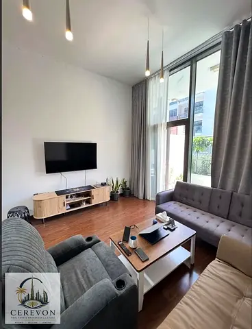 Large 1BR | Furnished | Terrace & City Views | National Bonds Residence JVC