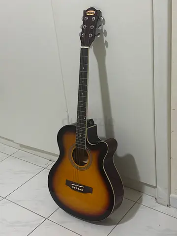 Sunburst Cutaway Acoustic-Electric Guitar - Good Condition