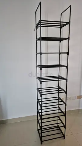 Shoe rack - tall, metal