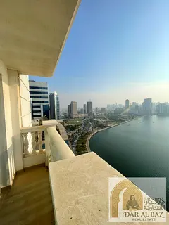 Bedroom Apartment for Annual Rent in Al Majaz 1Master Bedrooms: 2 Bathrooms: 4 Balcony: Available La
