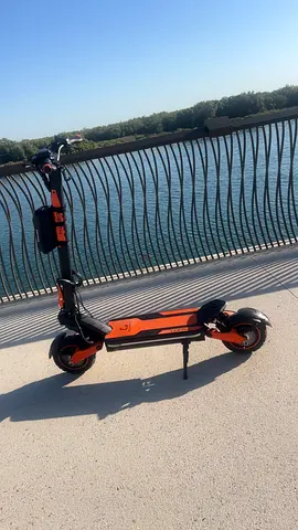 Electric Kick Scooter - Dual Motor, Off-road Tyres, Orange/Black
