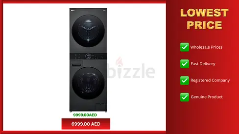LG WashTower 12kg washer, 10kg dryer - 1 Year LG Warranty WASHING MACHINE
