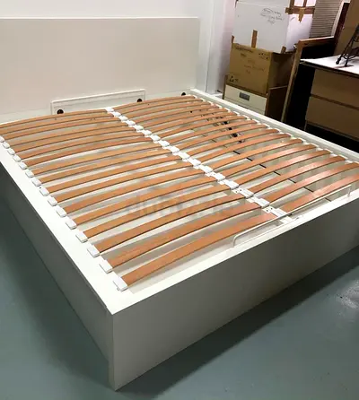 Ikea hydraulic bed with mattress and 4 drawers also