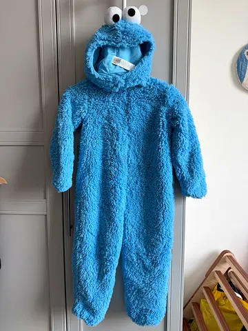 Halloween costume (Cookie Monster) for 4 to 6 year old child