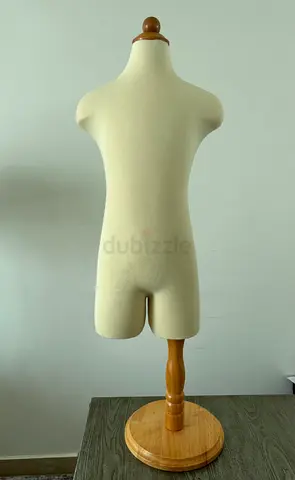 Child / Kid Display Mannequin Torso on Wooden Stand