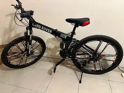 Land Rover folding mountain bike - 26" alloy wheels, used
