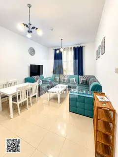 Clean & Furnished 1-BR with Balcony | AED 30K Yearly | City Towers, Ajman
