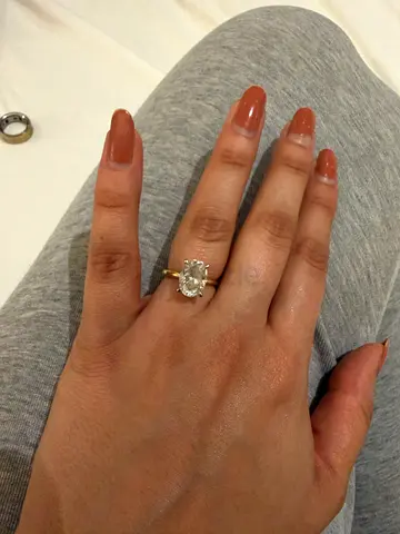 3.02 Carat Natural Diamond with Pure Gold Band - Certified GIA