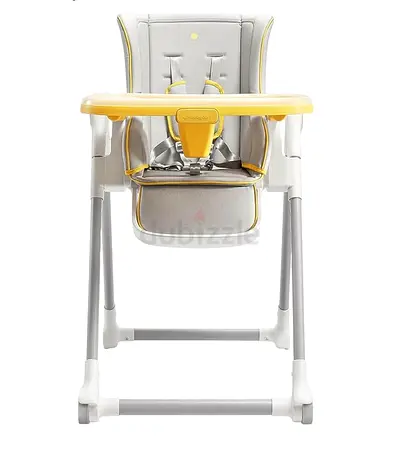 Chicco Polly High Chair — Comfortable Adjustable Baby Highchair (Yellow/Grey)