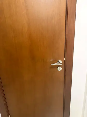 Solid wooden interior door with handle - good condition
