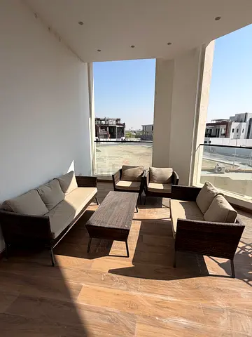 7-Seater Outdoor Sofa Set with Coffee Table