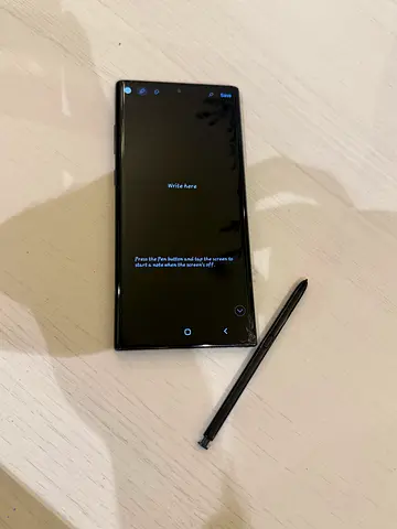 Samsung Galaxy Note 10+ slight glass crack front and back