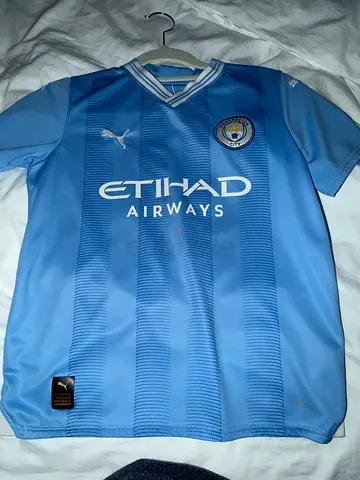 Manchester City Home Football Jersey (Men's) - Light Blue, Puma