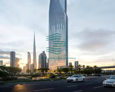 سكاي لاين فيو 2 غرف نوم | برج تايجر سكاي | شقة مفروشة