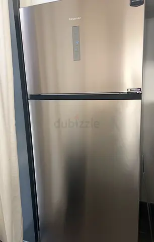 Hisense Top Freezer Refrigerator - Stainless Steel, Good Condition
