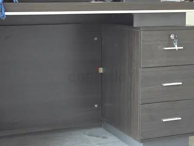 Dark Brown Wood Desk
