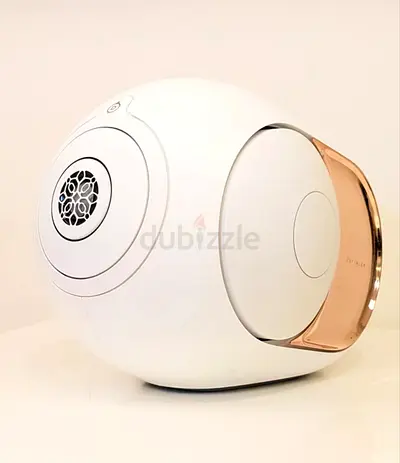 Devialet phantom speakers with Devialet tree stand