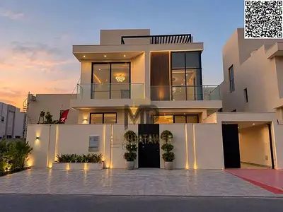 Distinguished villa for sale in Al Zahia, Ajman | 5 master bedrooms | Elevator | Includes electrici