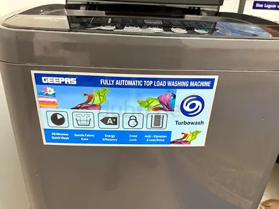 Geepas Fully Automatic Top Load Washing Machine - 7kg (Good Condition)