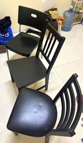 Ikea Table (5x3ft), 3nos chairs
