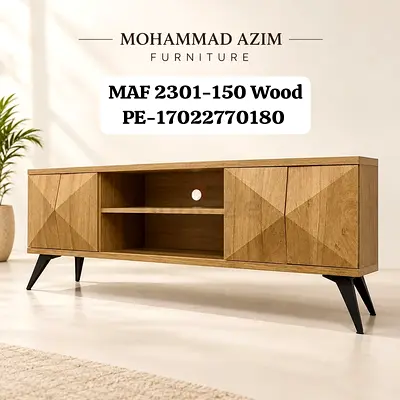 Mohammad Azim MAF 2301-150 Wood TV Unit / Entertainment Cabinet