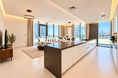 Lagoon & Burj View | Large |3bed + Maid