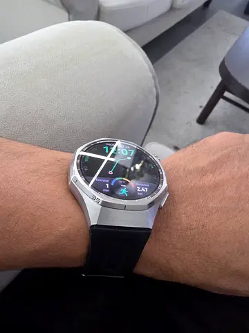 Huawei Watch GT 6 Pro - 46mm Stainless Steel Smartwatch with Black Strap