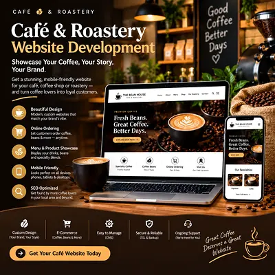 Café & Roastery Website Development | Coffee Shop & Online Store Design