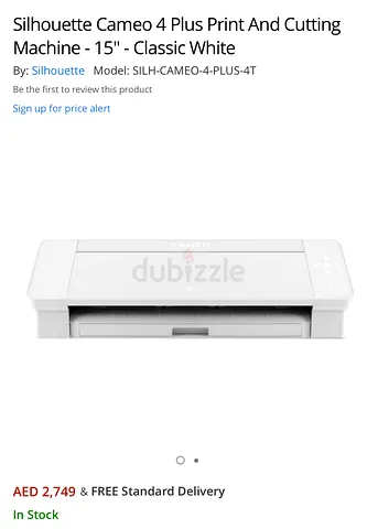Silhouette Cameo 4 Plus 15" Print & Cutting Machine - Classic White
