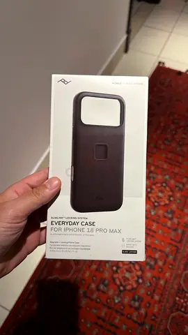 Peak Design Iphone 18 Pro Max everyday case black leather