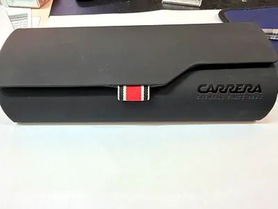 Carrera Titanium Optical Frame with Hard Case - Black