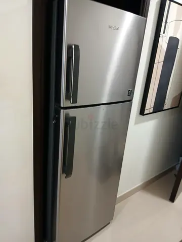 Whirlpool 2-Door Stainless Steel Refrigerator - Good Condition