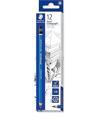 Box of Staedtler Mars Lumograph 12B Drawing Pencils (12pcs)