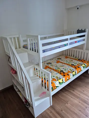 Home Centre Perry’s Trio Bunk Bed + Mattress — Excellent Condition