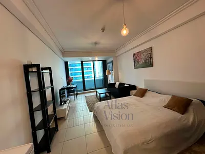 Furnished Studio with Balcony | Scenic Lake Views | Vacant